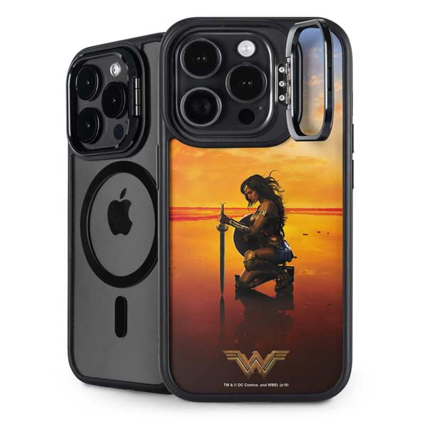 DC Comics Wonder Woman Character Movie Poster iPhone 14 Pro Kickstand Case