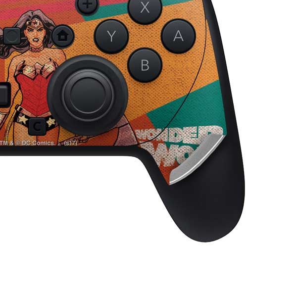 DC Comics Wonder Woman New 52 Comic Cover #23 Art By Cliff Chiang Nintendo Switch 2 (2025) Pro Controller Skin