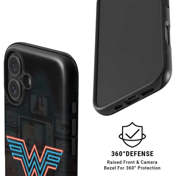 Wonder Woman 1984 (2020) Neon Logo iPhone 16 Plus Magsafe Impact Case