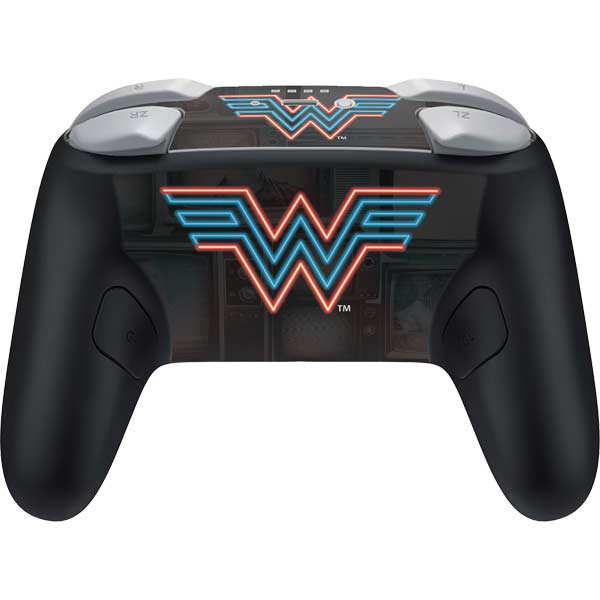 Wonder Woman 1984 (2020) Neon Logo Nintendo Switch 2 (2025) Pro Controller Skin