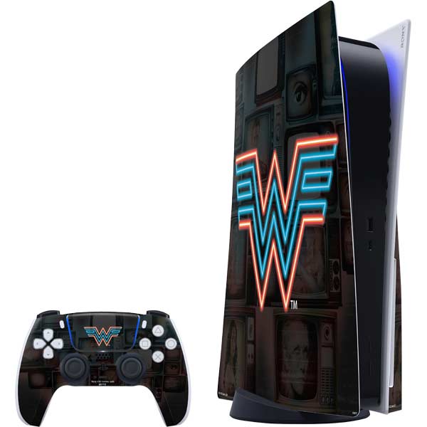 Wonder Woman 1984 (2020) Neon Logo PlayStation PS5 Skins