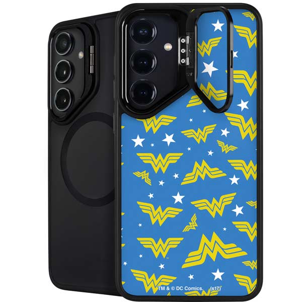 DC Comics Wonder Woman Pattern Galaxy S26 Plus Kickstand Case