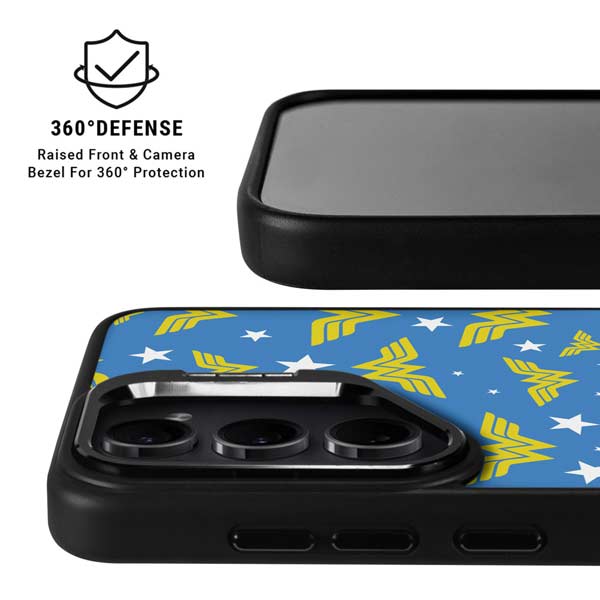 DC Comics Wonder Woman Pattern Galaxy S26 Plus Kickstand Case