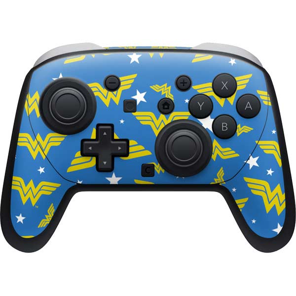 DC Comics Wonder Woman Pattern Nintendo Switch 2 (2025) Pro Controller Skin