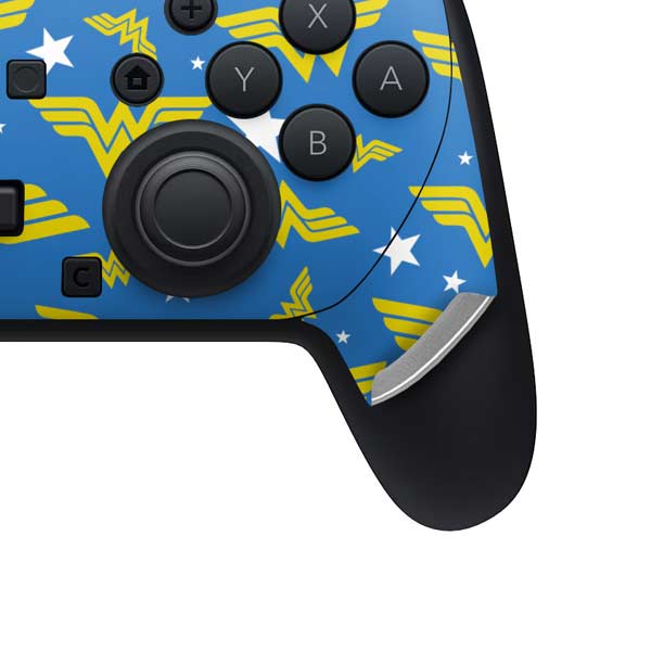 DC Comics Wonder Woman Pattern Nintendo Switch 2 (2025) Pro Controller Skin