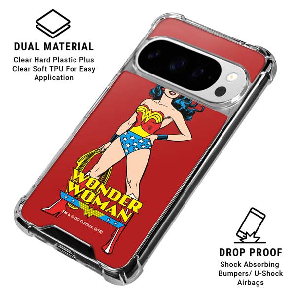 DC Comics Wonder Woman Portrait Google Pixel 10 Pro XL Clear Case