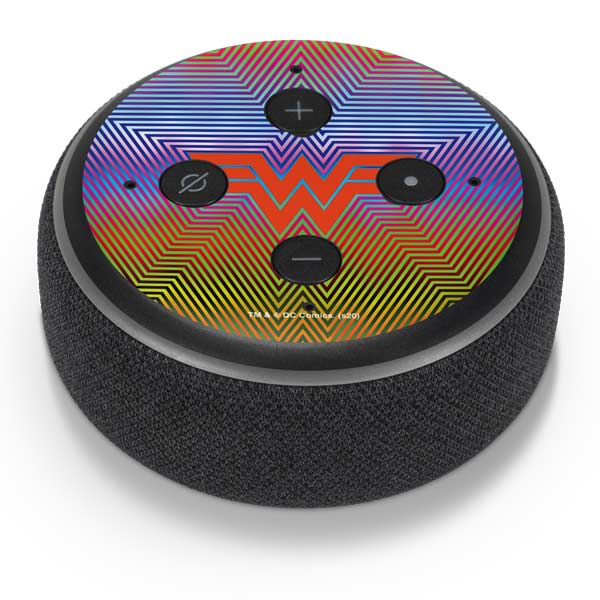 Wonder Woman 1984 (2020) Rainbow Chevron Logo Amazon Echo Dot Skin