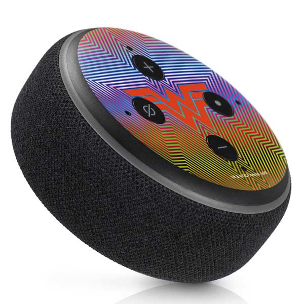 Wonder Woman 1984 (2020) Rainbow Chevron Logo Amazon Echo Dot Skin