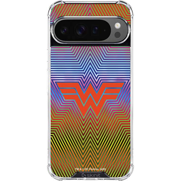 Wonder Woman 1984 (2020) Rainbow Chevron Logo Google Pixel 10 Pro Clear Case