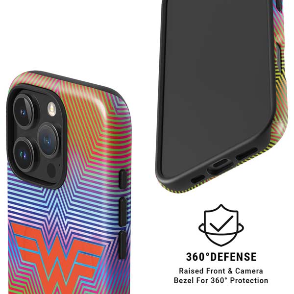 Wonder Woman 1984 (2020) Rainbow Chevron Logo iPhone 16 Pro Max Magsafe Impact Case