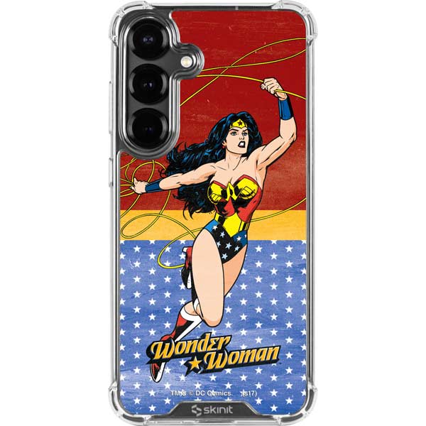 DC Comics Wonder Woman Ready to Fight Galaxy S26 Clear Case