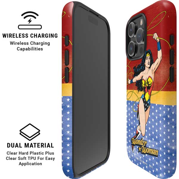 DC Comics Wonder Woman Ready to Fight iPhone 16 Pro Max Magsafe Impact Case
