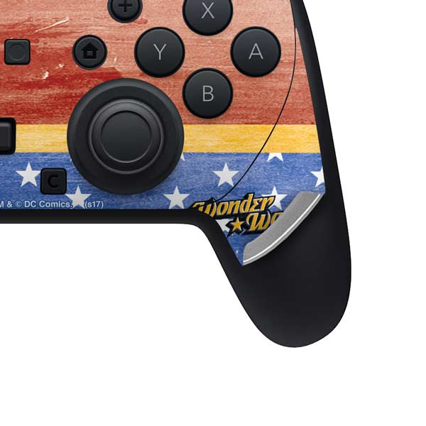 DC Comics Wonder Woman Ready to Fight Nintendo Switch 2 (2025) Pro Controller Skin