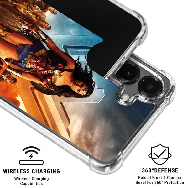 DC Comics Wonder Woman Main characters Poster Galaxy S26 Clear Case