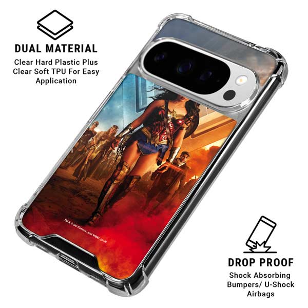 DC Comics Wonder Woman Main characters Poster Google Pixel 10 Pro Clear Case