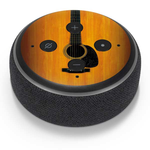 Wood Guitar Amazon Echo Dot Skin