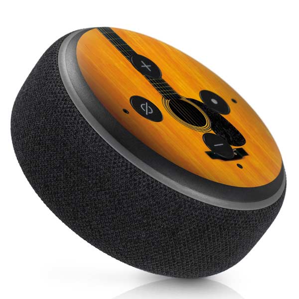 Wood Guitar Amazon Echo Dot Skin
