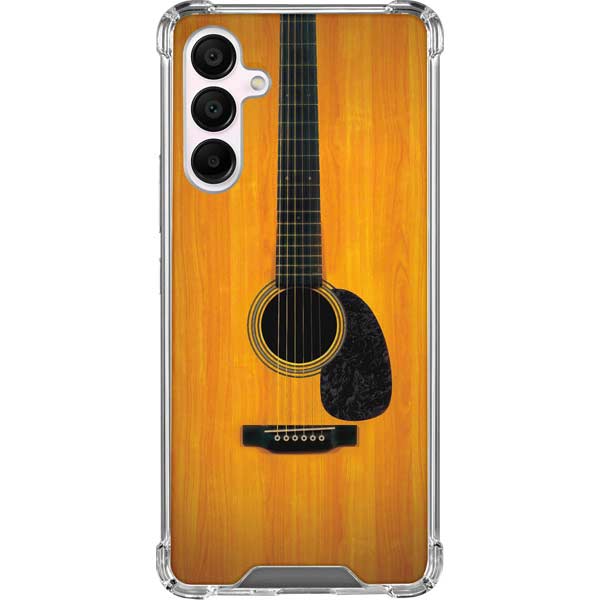 Wood Guitar Galaxy A16 5G Clear Case