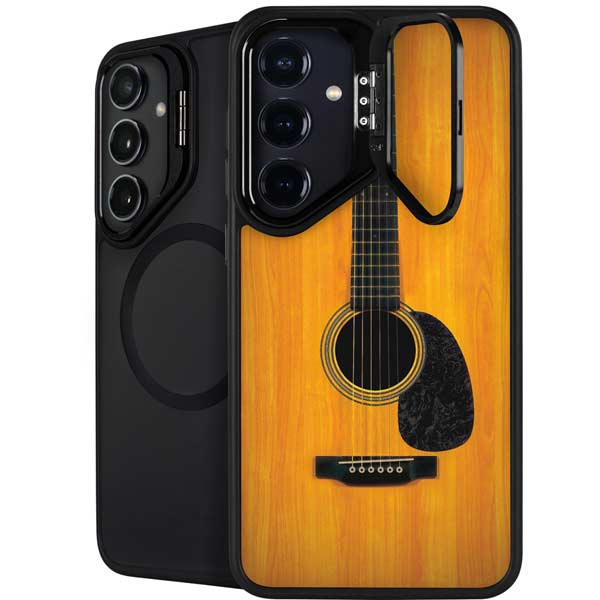 Wood Guitar Galaxy S26 Plus Kickstand Case
