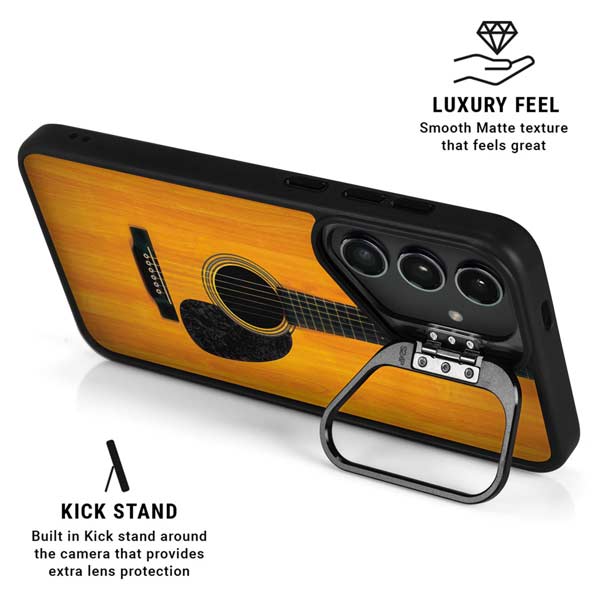 Wood Guitar Galaxy S26 Plus Kickstand Case