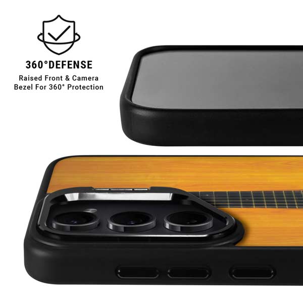 Wood Guitar Galaxy S26 Plus Kickstand Case