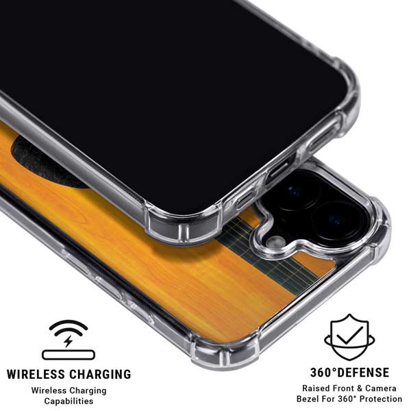 Wood Guitar iPhone 17 Clear Case