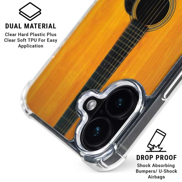 Wood Guitar iPhone 17 Clear Case