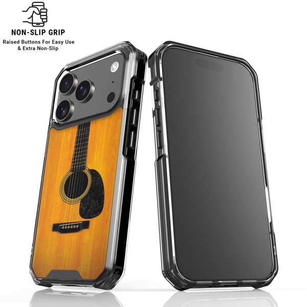Wood Guitar iPhone 17 Pro Clear Case