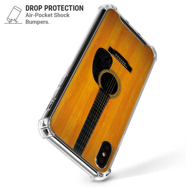 Wood Guitar iPhone X/XS Clear Case