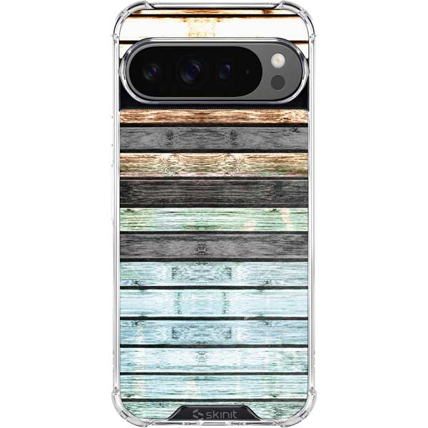 Wooden Stripes Google Pixel 10 Pro XL Clear Case