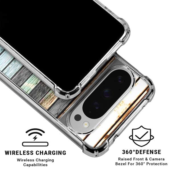 Wooden Stripes Google Pixel 10 Pro XL Clear Case