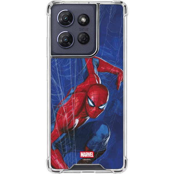 Marvel Spiderman World of Webs Moto G 5G (2025) Clear Case