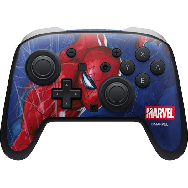 Marvel Spiderman World of Webs Nintendo Switch 2 (2025) Pro Controller Skin