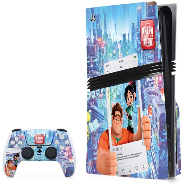 Wreck It Ralph Using A Controller Disney Wreck-it Ralph and Vanellope Instagram Pose PS5 Pro Console ...