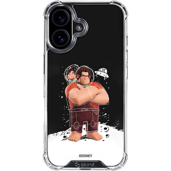 Disney Wreck-it Ralph And Vanellope Space Sketch iPhone 17 Clear Case