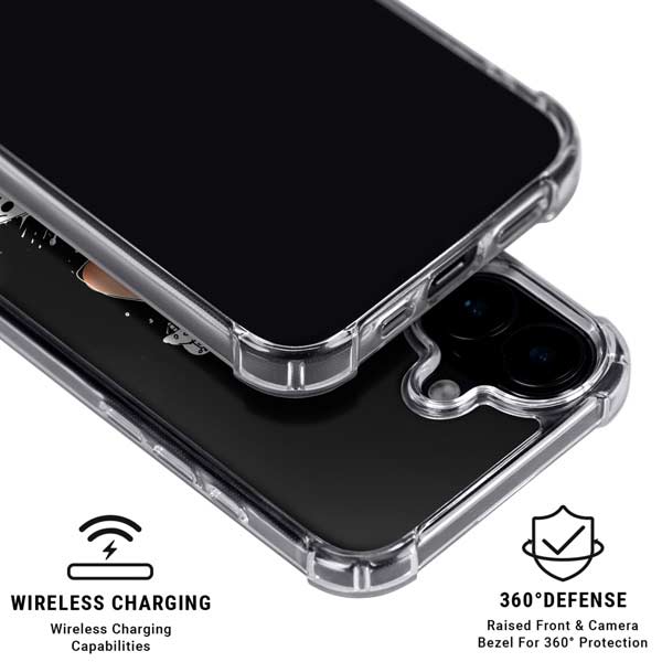 Disney Wreck-it Ralph And Vanellope Space Sketch iPhone 17 Clear Case