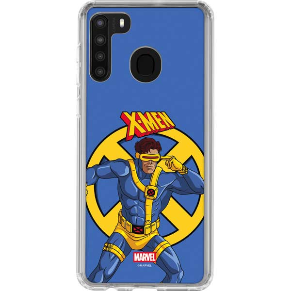 Marvel X-Men Cyclops Galaxy A21 Clear Case