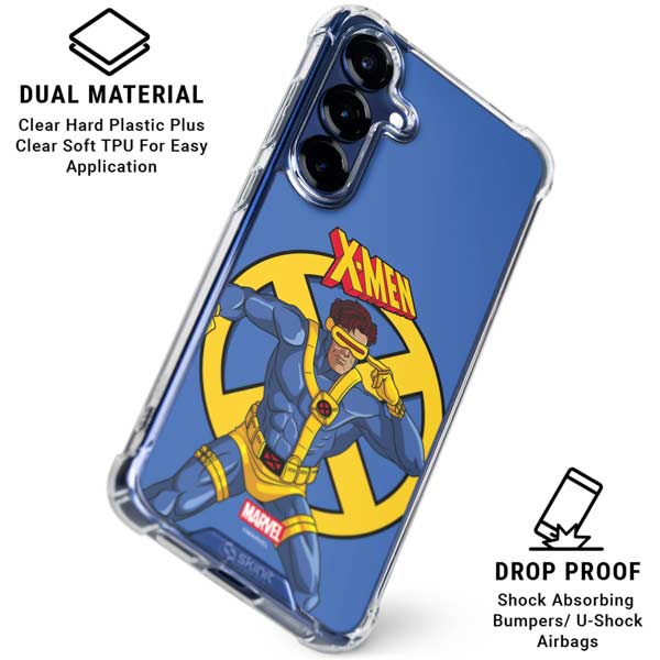 Marvel X-Men Cyclops Galaxy S25 Clear Case