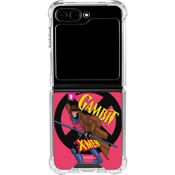 Marvel X-Men Gambit Galaxy Z Flip5 5G Clear Case