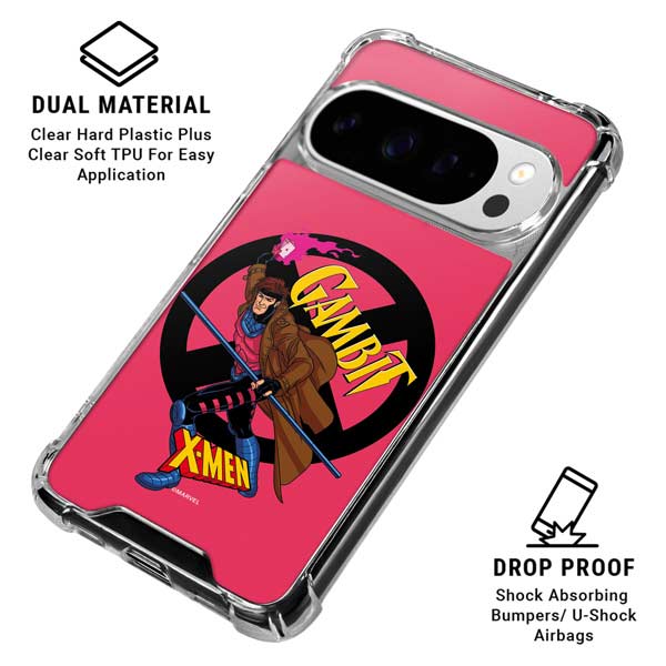 Marvel X-Men Gambit Google Pixel 10 Pro XL Clear Case