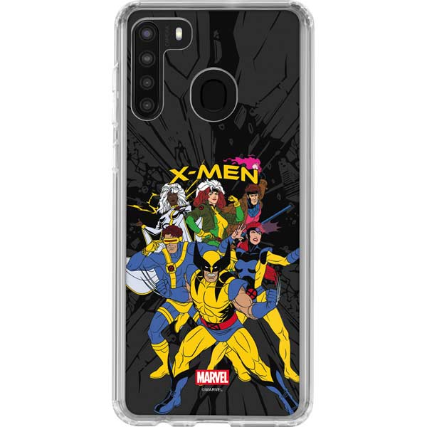 Marvel X-Men Group Galaxy A21 Clear Case