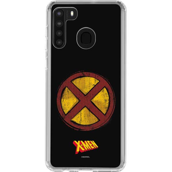 Marvel X-Men Logo Galaxy A21 Clear Case