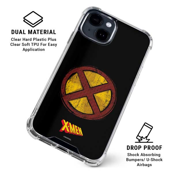 Marvel X-Men Logo iPhone 15 Clear Case