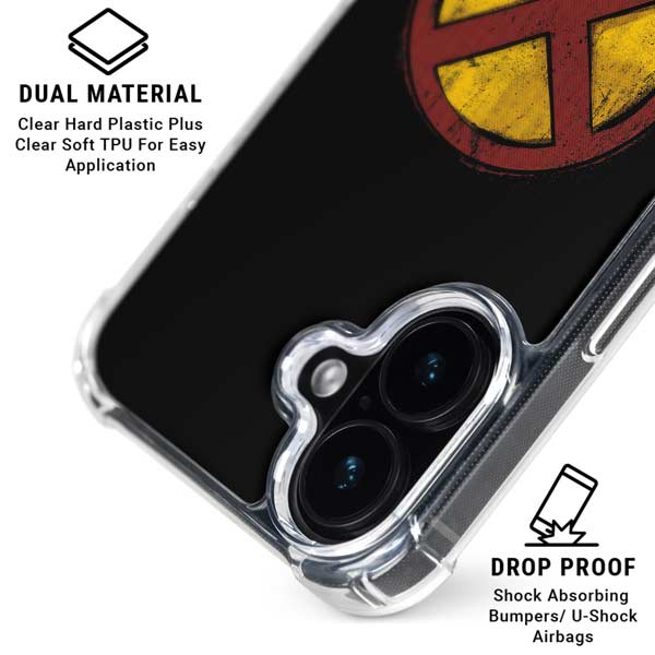 Marvel X-Men Logo iPhone 16 Clear Case