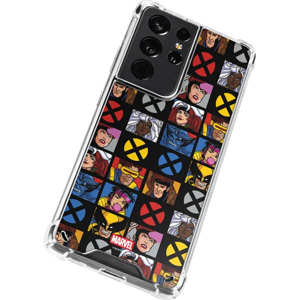 Marvel X-Men Pattern Galaxy S21 Ultra 5G Clear Case