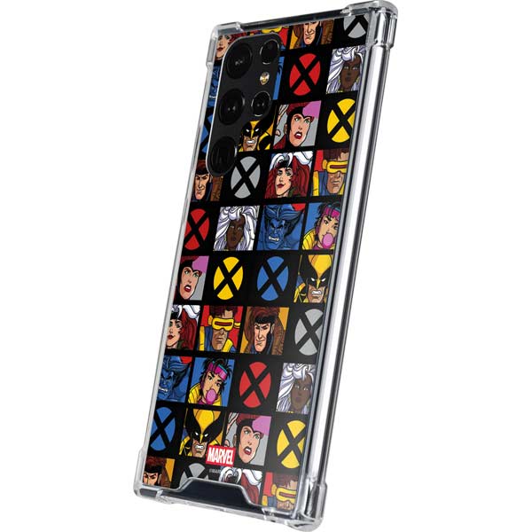 Marvel X-Men Pattern Galaxy S24 Ultra Clear Case