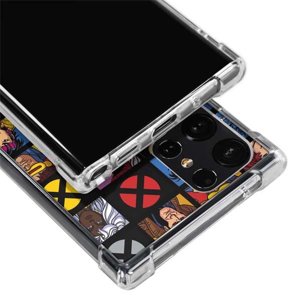 Marvel X-Men Pattern Galaxy S24 Ultra Clear Case