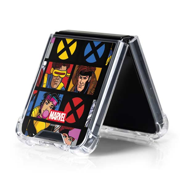Marvel X-Men Pattern Galaxy Z Flip5 5G Clear Case
