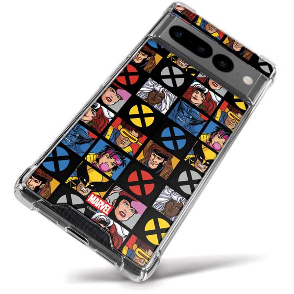 Marvel X-Men Pattern Google Pixel 7 Pro Clear Case