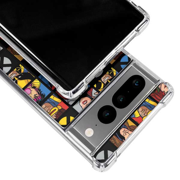 Marvel X-Men Pattern Google Pixel 7 Pro Clear Case